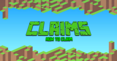 Minecraft Club title image showing the text Claims, How to Claim